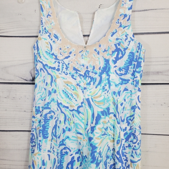 Lilly Pulitzer Gaby Shift Dress Bennet Blue Sz.0 - Picture 7 of 10